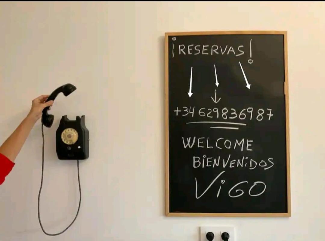 Tranquila Casita De Invitados En Vigo Con Chimenea Bagian luar foto